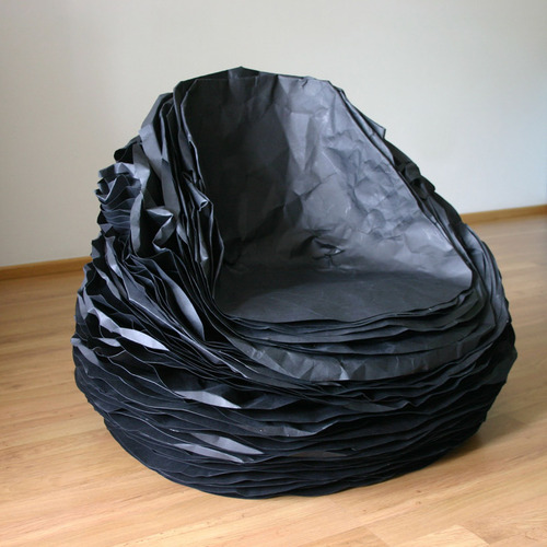 black paper chair 37 by vadim kibardin