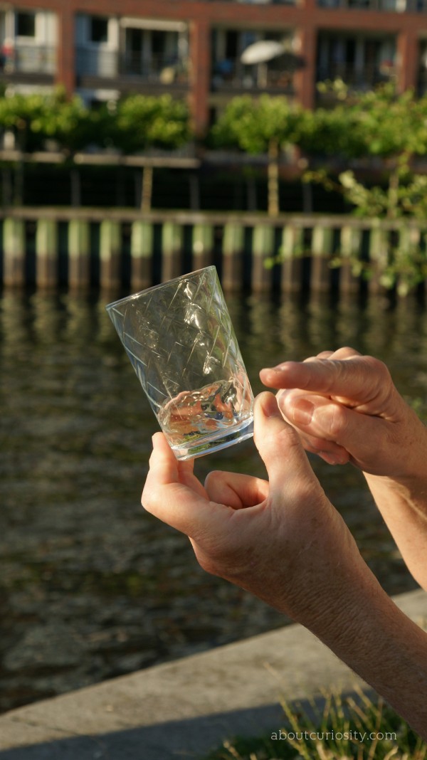 real glasses of course for a proper picnic