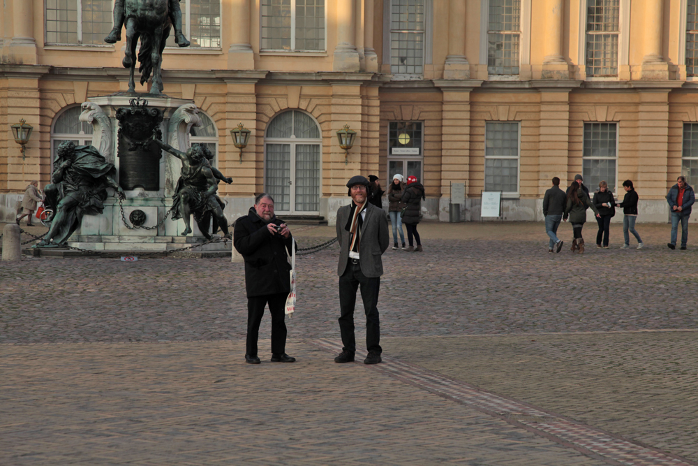 Marc Negin and Musician Jonathan Fischer in Berlin